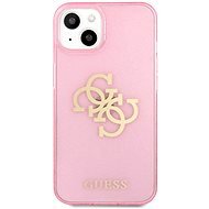 Guess TPU Big 4G Full Glitter Apple iPhone 13 mini rózsaszín tok - Telefon tok