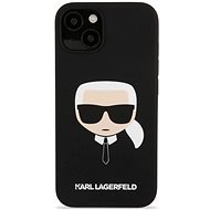 Karl Lagerfeld Liquid Silicone Karl Head Kryt na Apple iPhone 13 Black - Kryt na mobil