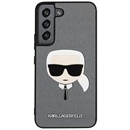 Karl Lagerfeld PU Saffiano Karl Head Back Cover for Samsung Galaxy S22+ Silver - Phone Cover