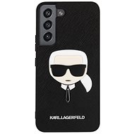 Karl Lagerfeld PU Saffiano Karl Kopf Rückseite Abdeckung für Samsung Galaxy S22 schwarz - Handyhülle