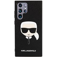 Karl Lagerfeld PU Saffiano Karl Head Back Cover for Samsung Galaxy S22 Ultra Black - Phone Cover