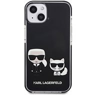 Karl Lagerfeld TPE Karl and Choupette Tok az iPhone 13 készülékhez Black - Telefon tok