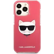 Karl Lagerfeld TPE Choupette Head Cover for iPhone 13 Pro Fuchsia - Phone Cover