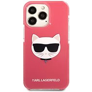 Karl Lagerfeld TPE Choupette Head Cover for iPhone 13 Pro Max Fuchsia - Phone Cover