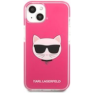 Karl Lagerfeld TPE Choupette Head Cover for iPhone 13 Fuchsia - Phone Cover