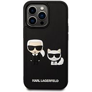 Karl Lagerfeld and Choupette 3D Cover for iPhone 14 Pro Black - Phone Cover