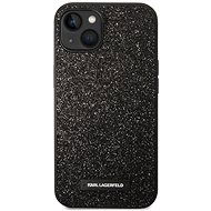 Karl Lagerfeld Glitter Plague Back Cover for iPhone 14 Black - Phone Cover