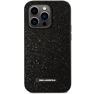 Karl Lagerfeld Glitter Plague Back Cover for iPhone 14 Pro Black - Phone Cover