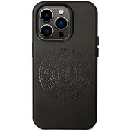 Karl Lagerfeld PU Leather Perforated Logo Back Cover for iPhone 14 Pro Black - Phone Cover