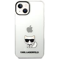 Karl Lagerfeld Choupette Logo Back Cover for iPhone 14 Transparent - Phone Cover
