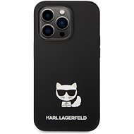 Karl Lagerfeld Liquid Silicone Choupette Back Cover for iPhone 14 Pro Max Black - Phone Cover