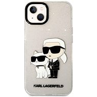 Karl Lagerfeld IML Glitter Karl and Choupette NFT iPhone 13 átlátszó tok - Telefon tok