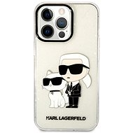Karl Lagerfeld IML Glitter Karl and Choupette NFT Back Cover for iPhone 13 Pro Transparent - Phone Cover