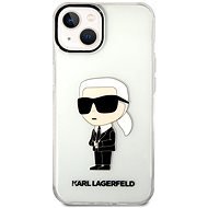 Karl Lagerfeld IML Ikonik NFT Zadný Kryt pre iPhone 14 Plus Transparent - Kryt na mobil