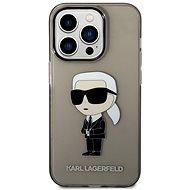 Karl Lagerfeld IML Ikonik NFT Back Cover for iPhone 14 Pro Black - Phone Cover