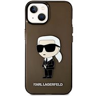 Karl Lagerfeld IML Ikonik NFT Back Cover for iPhone 14 Black - Phone Cover