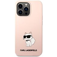 Karl Lagerfeld Liquid Silicone Choupette NFT Back Cover for iPhone 13 Pro Pink - Phone Cover