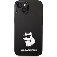 Karl Lagerfeld Liquid Silicone Choupette NFT Back Cover für iPhone 14 Plus - Schwarz - Handyhülle