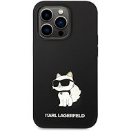 Karl Lagerfeld Liquid Silicone Choupette NFT Back Cover für iPhone 14 Pro Max - Schwarz - Handyhülle