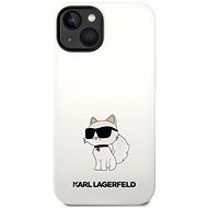 Karl Lagerfeld Liquid Silicone Choupette NFT Back Cover for iPhone 14 White - Phone Cover