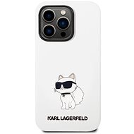 Karl Lagerfeld Liquid Silicone Choupette NFT Back Cover für iPhone 14 Pro Max - Weiß - Handyhülle