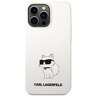 Karl Lagerfeld Liquid Silicone Choupette NFT iPhone 13 Pro fehér hátlap tok - Telefon tok