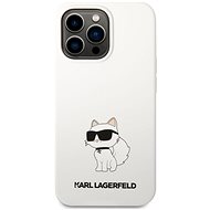 Karl Lagerfeld Liquid Silicone Choupette NFT Back Cover for iPhone 13 Pro Max White - Phone Cover