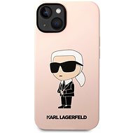 Karl Lagerfeld Liquid Silicone Ikonik NFT Back Cover for iPhone 14 Pink - Phone Cover