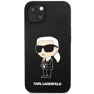 Karl Lagerfeld Liquid Silicone Ikonik NFT Zadný Kryt pre iPhone 13 Black - Kryt na mobil
