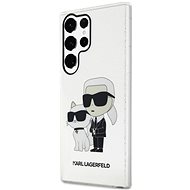 Karl Lagerfeld IML Glitter Karl and Choupette NFT Back Cover für Samsung Galaxy S23 Ultra T - Handyhülle