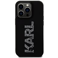 Karl Lagerfeld 3D Rubber Glitter Logo Karl iPhone 15 Pro Max fekete tok - Telefon tok