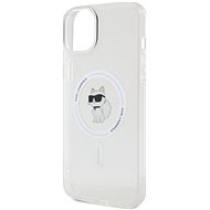 Karl Lagerfeld IML Choupette MagSafe Zadní Kryt pro iPhone 15 Plus Transparent - Phone Cover