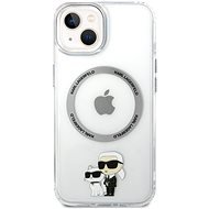 Karl Lagerfeld IML Karl and Choupette NFT MagSafe Zadní Kryt pro iPhone 15 Plus Transparent - Phone Cover