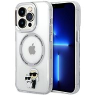 Karl Lagerfeld IML Karl and Choupette NFT MagSafe Back Cover for iPhone 15 Pro Max Transparent - Phone Cover