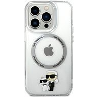 Karl Lagerfeld IML Karl and Choupette NFT MagSafe Zadní Kryt pro iPhone 15 Pro Transparent - Phone Cover