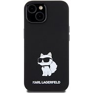Karl Lagerfeld Liquid Silicone Choupette NFT Zadní Kryt pro iPhone 15 Black - Phone Cover
