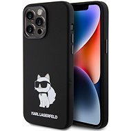 Karl Lagerfeld Liquid Silicone Choupette NFT Zadní Kryt pro iPhone 15 Pro Max Black - Phone Cover