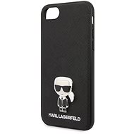 Karl Lagerfeld Saffiano Iconic for iPhone 8/SE 2020, Black - Phone Cover
