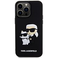 Karl Lagerfeld 3D Rubber Karl and Choupette Back Cover for iPhone 13 Pro Max Black - Phone Cover
