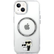 Karl Lagerfeld IML Karl and Choupette NFT iPhone 13 átlátszó MagSafe hátlap tok - Telefon tok