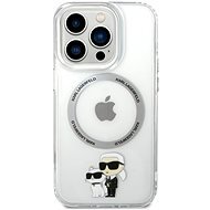 Karl Lagerfeld IML Karl and Choupette NFT MagSafe Back Cover für iPhone 14 Pro Transparent - Handyhülle