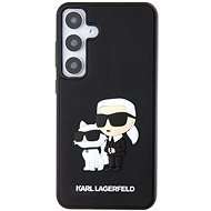 Karl Lagerfeld 3D Rubber Karl and Choupette Samsung Galaxy S24+ fekete tok - Telefon tok