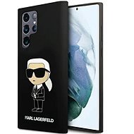 Karl Lagerfeld Liquid Silicone Ikonik NFT Samsung Galaxy S24 Ultra fekete tok - Telefon tok
