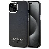 Karl Lagerfeld Grained PU Hotel RSG Back Cover for iPhone 14 Black - Phone Cover