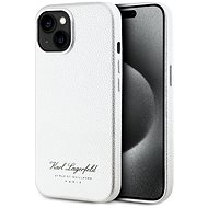 Karl Lagerfeld Grained PU Hotel RSG Back Cover for iPhone 15 Grey - Phone Cover