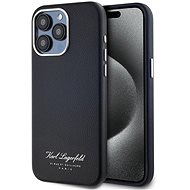 Karl Lagerfeld Grained PU Hotel RSG Back Cover for iPhone 15 Pro Black - Phone Cover