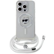 Karl Lagerfeld IML Crossbody Choupette Head MagSafe Back Cover for iPhone 15 Pro Transparent - Phone Cover
