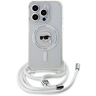 Karl Lagerfeld IML Crossbody Karl Head MagSafe Back Cover for iPhone 15 Pro Max Transparent - Phone Cover