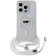 Karl Lagerfeld IML Crossbody Karl Head MagSafe Back Cover for iPhone 15 Pro Transparent - Phone Cover