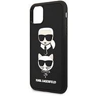 Karl Lagerfeld 3D Rubber Heads iPhone 11 Pro Black-hez - Telefon tok